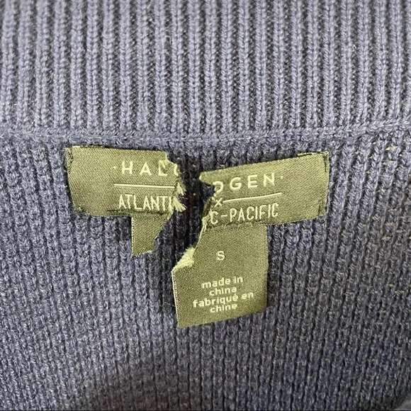 Halogen x Atlantic-Pacific 3/4 Sleeve Crewneck Sweater Pullover - Picture 5 of 10
